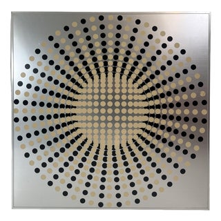 Vintage Italian Kinetic Op Art Work, 1970s For Sale