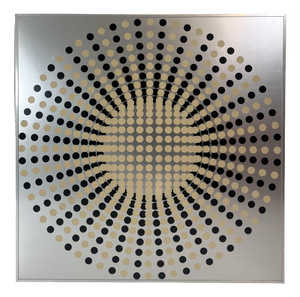 Vintage Italian Kinetic Op Art Work, 1970s