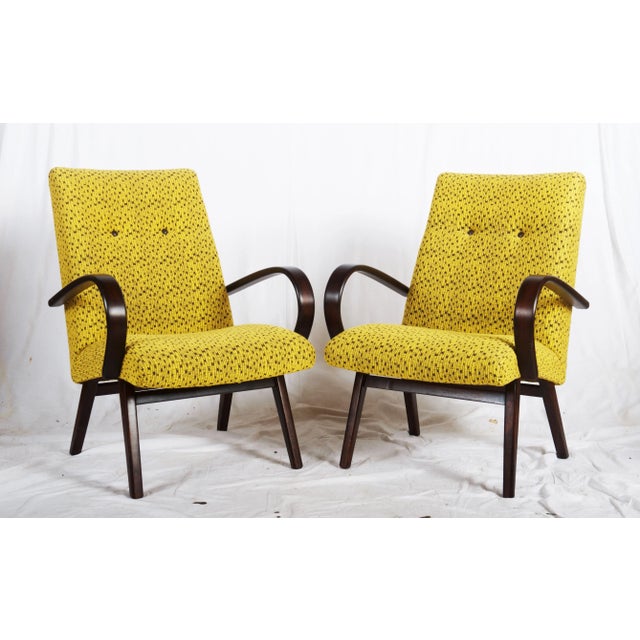Set of Mid-Century Czech Armchairs, 1960s For Sale - Image 11 of 11