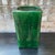 Chinese Vintage Chinese Green Glazed Square Vase For Sale - Image 3 of 7