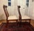 Ethan Allen British Classics Dining Side Chairs - Set of 2.. Ivory with wide pinstripe upholstery. Mint condition.
