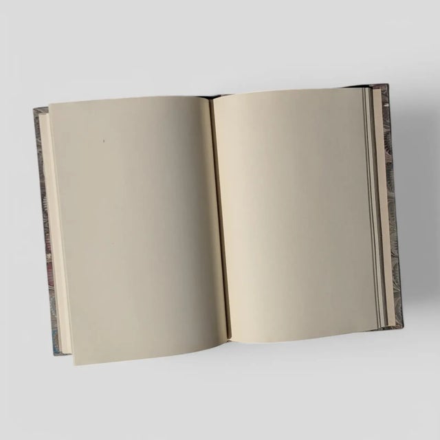 Mid 20th Century Vintage Italian Il Papiro Marbled Equestrian Sketchbook Notebook For Sale - Image 5 of 12