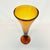 1970s Vintage Boho Chic Hollywood Regency Handblown Murano Style Tall Trumpet Vase For Sale - Image 10 of 12