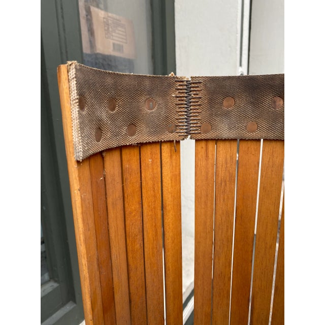 Tan 1930s Alvar Aalto Style Conveyor Belt Screen/Room Divider For Sale - Image 8 of 13