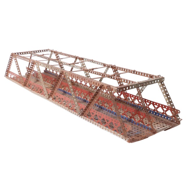 Vintage Erector Set Architectural Trestle Bridge Model For Sale - Image 10 of 14