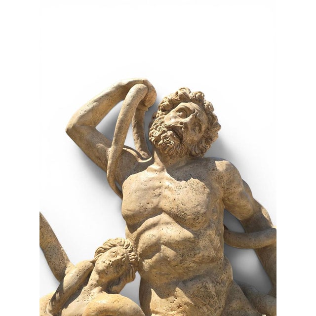 Italian Artist, Life-Size Lacoonte Sculpture, Marble For Sale - Image 5 of 16