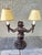 Plastic Vintage 1900s Dual Arm Bronze Look Monkey Table Lamp For Sale - Image 7 of 12
