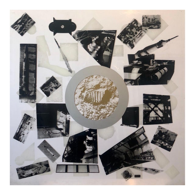 Lowell NesbittMOONWALK 1970 Color Silkscreen Screenprint Acrylic Plexiglass Mod Space Art, 1970 For Sale