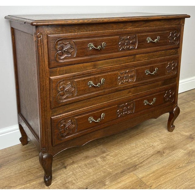 This elegant Vintage French Louis chest of drawers is a beautifully crafted piece, showcasing refined proportions,...