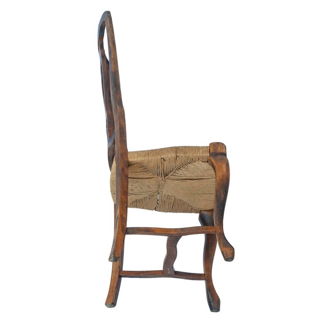 Set of 4/ 19th Century French Provincial Walnut Dining Chairs For Sale - Image 18 of 18