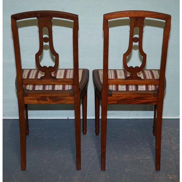 Set of Vintage Hardwood Dining Chairs with Carved Detail For Sale - Image 17 of 18