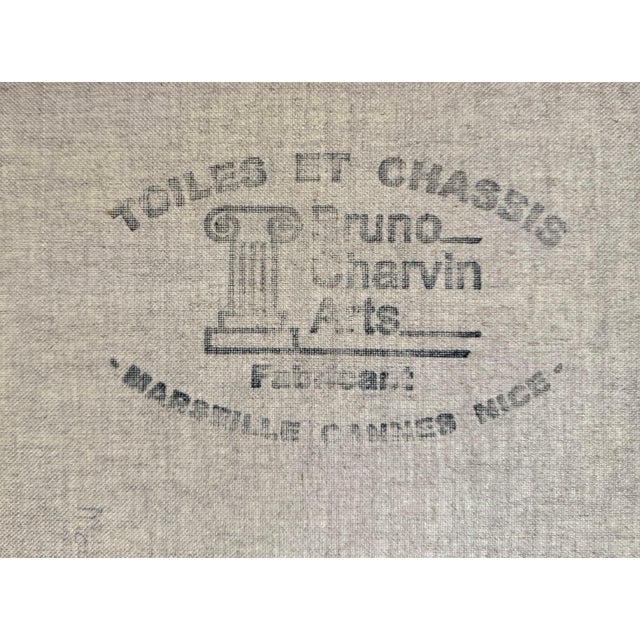 Fanch (Francois Ledan), Whimsical Naive Mediterranean Seaside Interior Folk Art Oil Painting Fanch Ledan, 2002 For Sale - Image 4 of 18