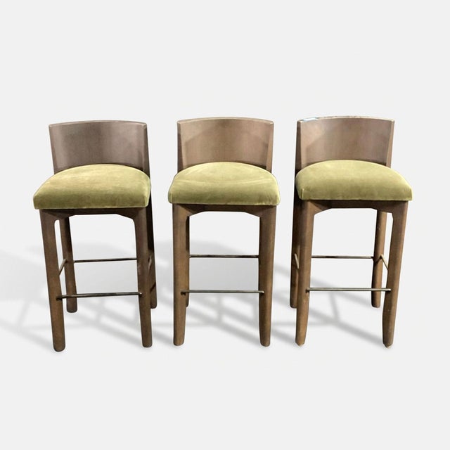 Modern Set of Three Maiden Home Delancey Bar & Counter Stools For Sale - Image 3 of 16