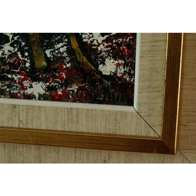 Rune Thiel, Abstract Leafs, 1960s, Oil on Canvas For Sale - Image 7 of 11