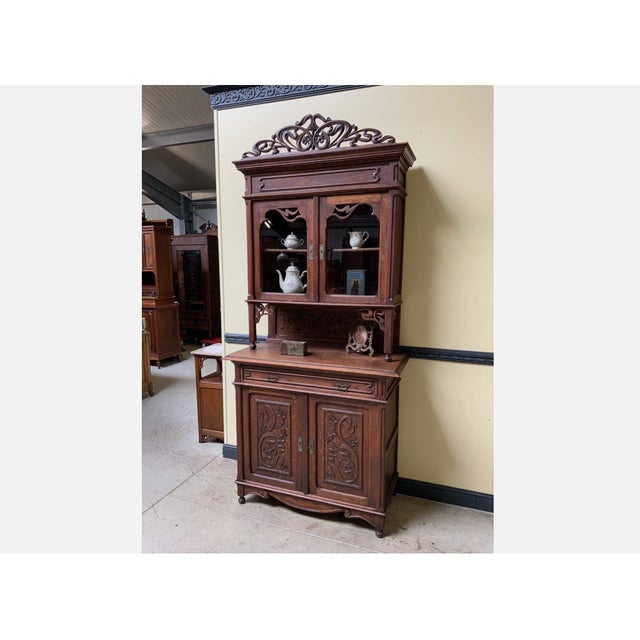 1900 - 1909 Antique Art Nouveau Buffet, 1900s For Sale - Image 5 of 9