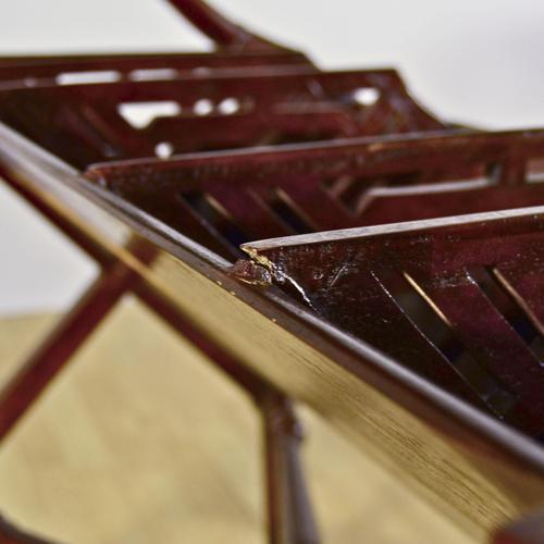 Wood Regency Style Mahogany Magazine Rack, 1900s For Sale - Image 7 of 9