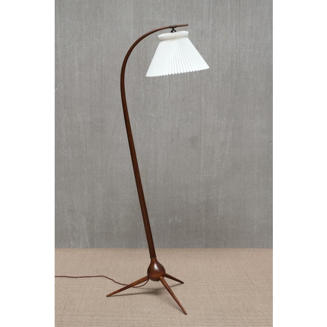 Bridge Floor Lamp by Severin Hansen for Haslev Møbelsnedkeri, Denmark, 1950s For Sale - Image 13 of 13