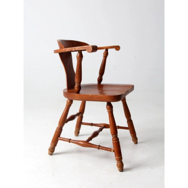 Mid Century Captain's Chair For Sale - Image 10 of 12