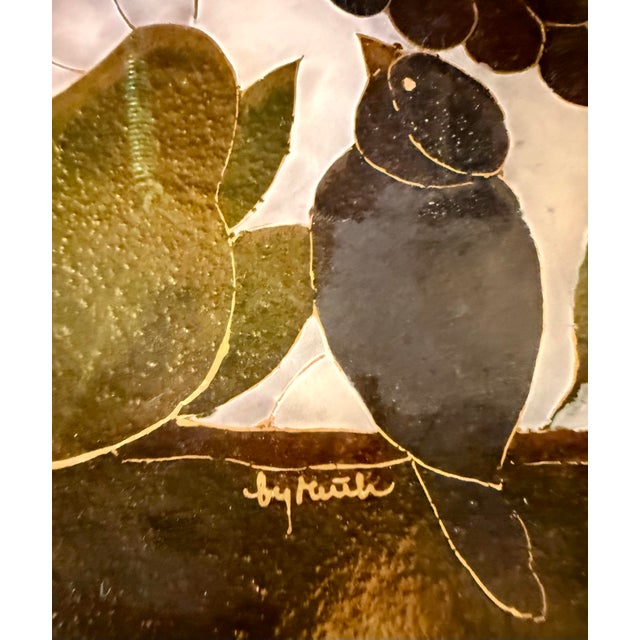 Mid 20th Century Fused Art Glass Decorative Plate For Sale - Image 11 of 12