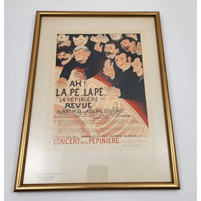 Vallotton French Poster by Les Maîtres De L’Affiche Ah La Pé La Pé La Pépinierè For Sale - Image 4 of 10