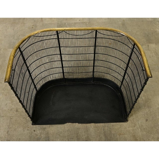 English 19th Century Brass & Metal Fire Screen For Sale In Baton Rouge - Image 6 of 6