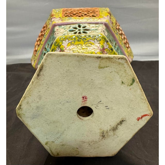 Rare Antique Chinese Famille Rose Porcelain Palace Lantern Late 19th Century For Sale - Image 9 of 12