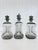 Set of 3 Vintage Holmegaard Smoke Grey Kluk Kluk Decanters With Crown Stoppers For Sale - Image 10 of 12