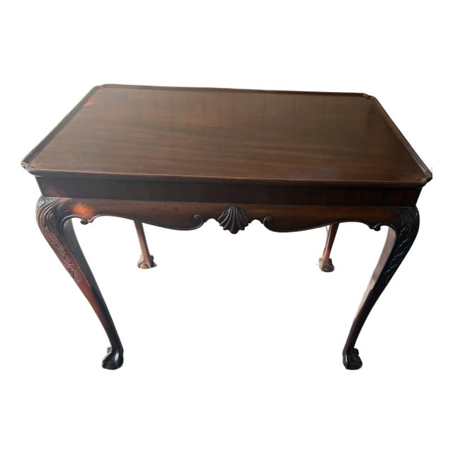 18th Century English/Irish Mahogany Side Table For Sale