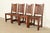 Mission Lifetime Furniture Antique Mission Oak and Cane Arts & Crafts Dining Chairs, Set of Four For Sale - Image 3 of 11