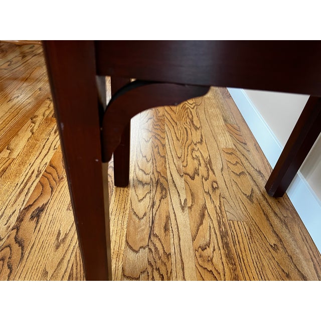 1980s 1980s Solid Cherry Wood Side Table For Sale - Image 5 of 8