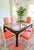 1980s Vintage Chinese Chippendale Palm Beach Regency Fretwork Stained Wood Dining Room Table Base For Sale - Image 5 of 10