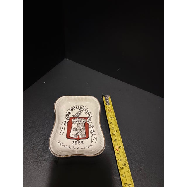 Porcelain Vide-Poches by La Tour d'Argent X Manufacture De Longchamp, 4"x3" For Sale In Los Angeles - Image 6 of 6