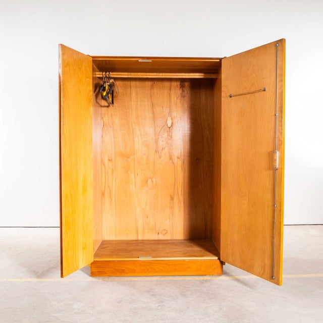 : 1950’s Large Clean Contemporary Sapele Wardrobe – Up Zavody. Superb practical piece of mid century storage by the Czech...