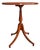 Vintage MCM Bombay Company Round Mahogany Pedestal Accent Table For Sale