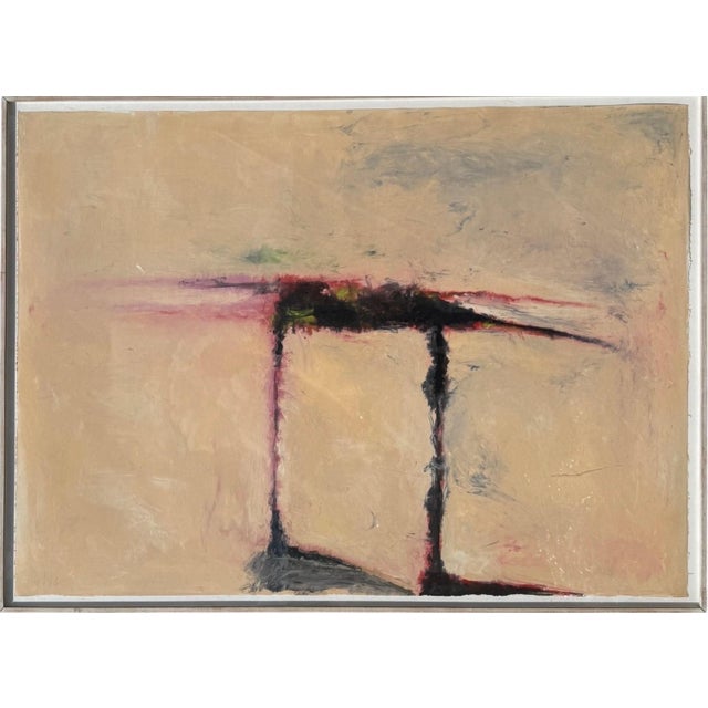 Abstract Expressionism Tom Lieber, Large Abstract Expressionist Color Monotype Oil Painting Tom Lieber Mixed Media, 1987 For Sale - Image 3 of 10