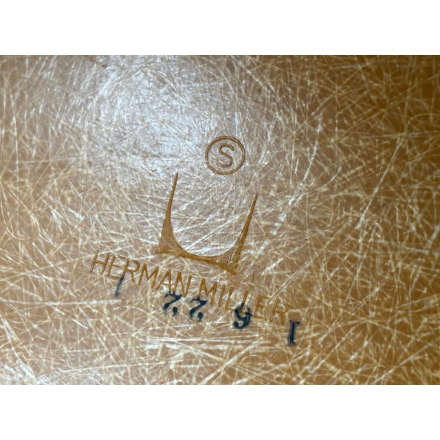 Eames 1960s Authentic Mid Century Modern Vintage Eames Herman Miller Small Mustard Rocker For Sale - Image 4 of 11