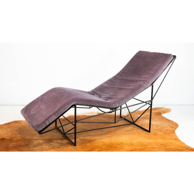 1980s 1980s Attributed to Paolo Passerini Chaise Lounge for Uvet Dimensione For Sale - Image 5 of 18