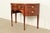 English Baker Furniture Federal Inlaid Mahogany Demilune Sideboard Credenza For Sale - Image 3 of 15