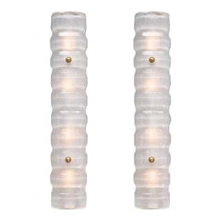 White Murano Glass Sconces For Sale