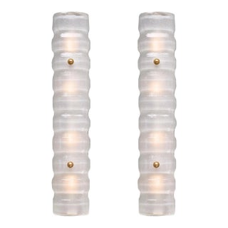 White Murano Glass Sconces For Sale