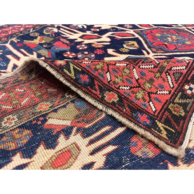 Antique Caucasian Kuba Rug 3'7" X 4’10" For Sale - Image 4 of 7