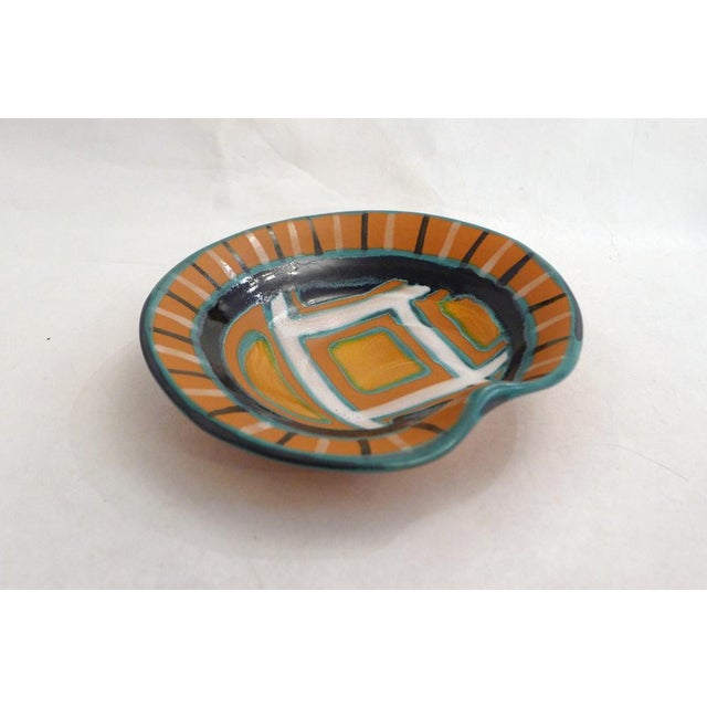Mid-Century Enameled Bowl with Graphic Decoration by G. Fourmaintraux, 1950s For Sale - Image 6 of 13