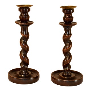 Pair of Late 19th Century English Candlesticks For Sale