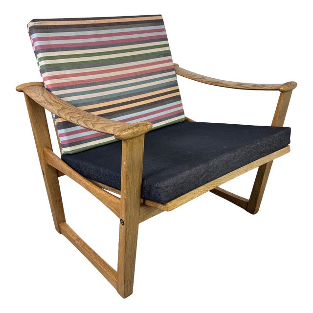 Mid-Century Modern Danish Easy Chair in Oak by Finn Juhl for France & Søn, 1950s For Sale