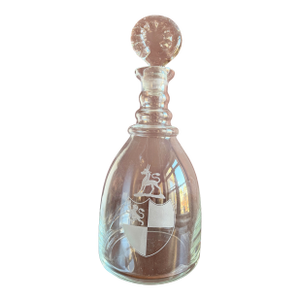 Late 20th Century Decanter Fabulous Xtra Large With Etched Crest