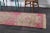 Textile 1970s Vintage Turkish Hand-Knotted Wool Cotton Pink Runner Rug For Sale - Image 7 of 11