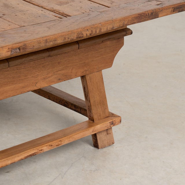 19th Century Rustic Baker's Table Coffee Table With Hidden Storage For Sale - Image 17 of 18