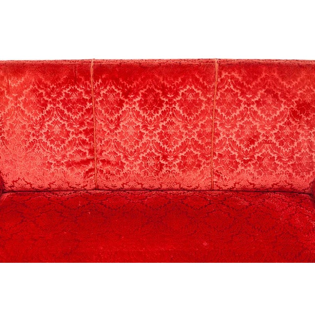 Red Alsatian Sofa, 1950s For Sale - Image 4 of 15