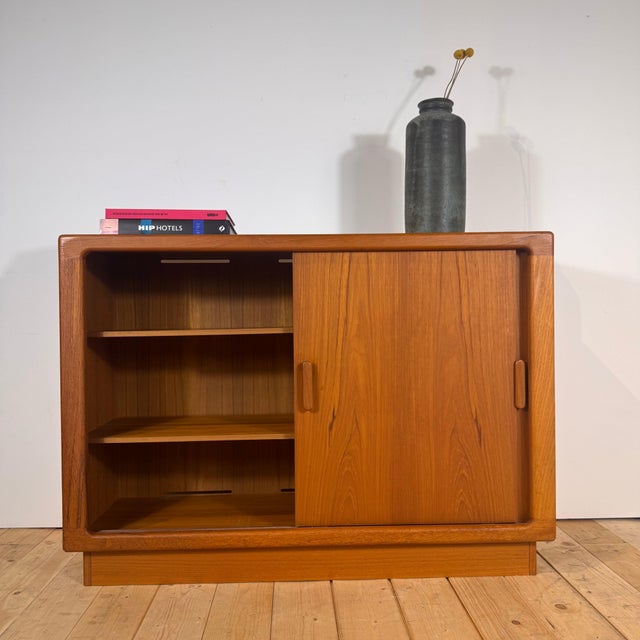 Danish Teak Sideboard with Sliding Doors, 1960s For Sale - Image 4 of 7