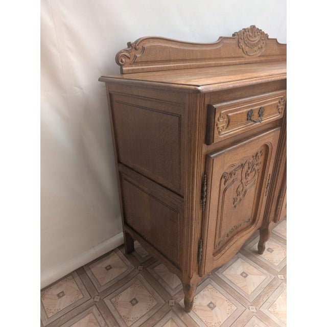 Louis XIV Buffet in Carved Oak For Sale - Image 9 of 11